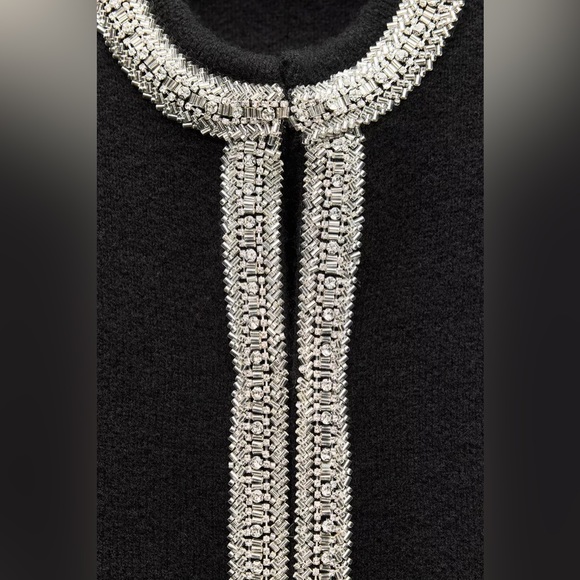 NWT Zara Jacket | ZARA 100% WOOL BEADED CARDIGAN/ JACKET (Size: M) - Picture 16 of 16